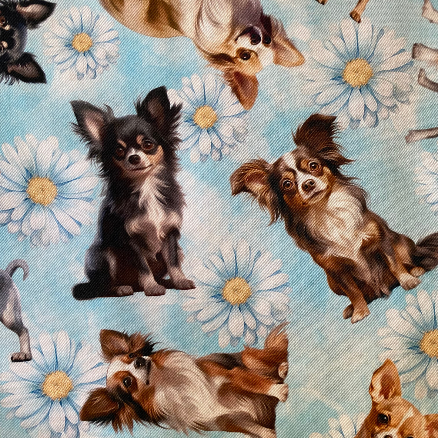 Chihuahua Floral Custom Dog Booster Car Seat