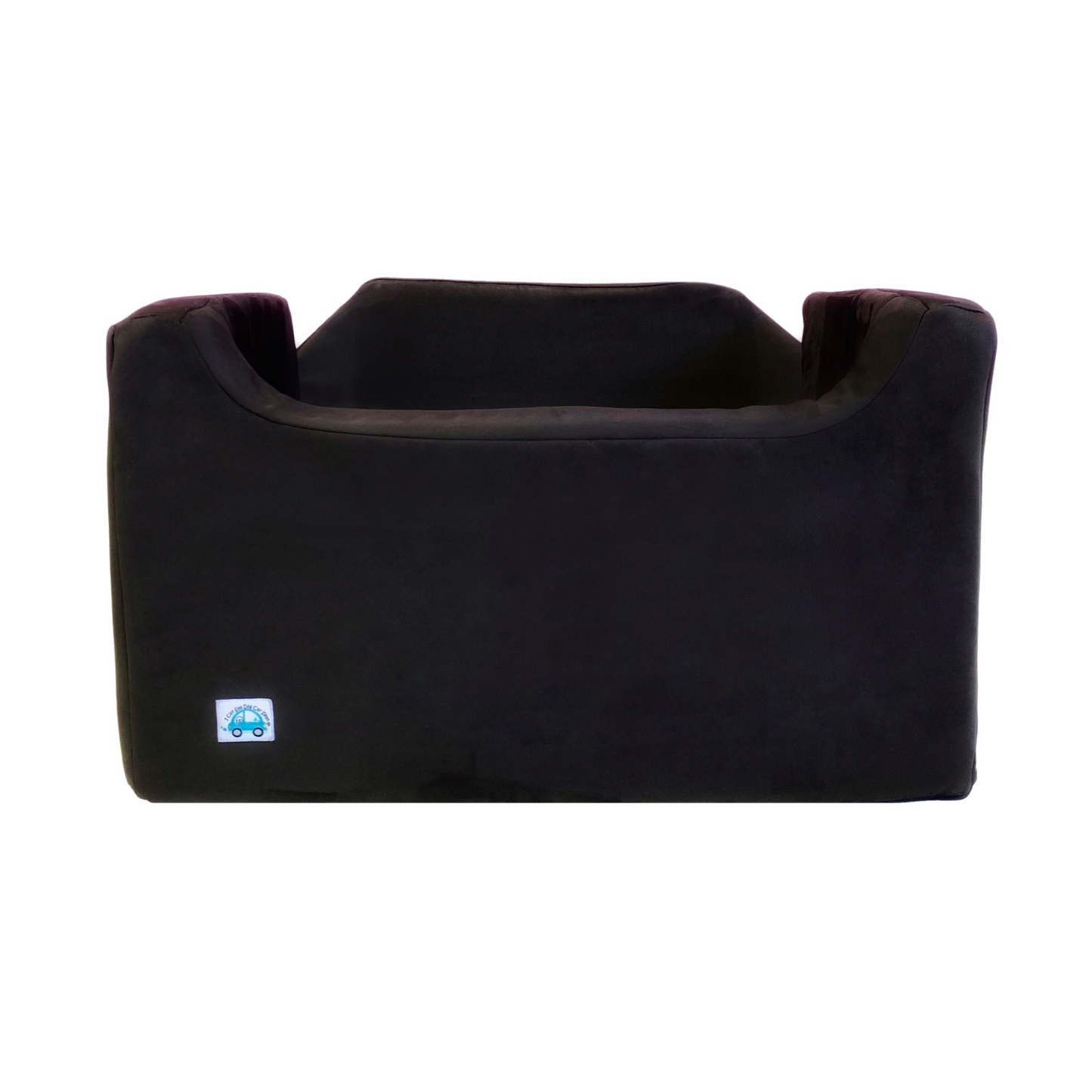Medium Dog Booster Car Seat - Black Suede