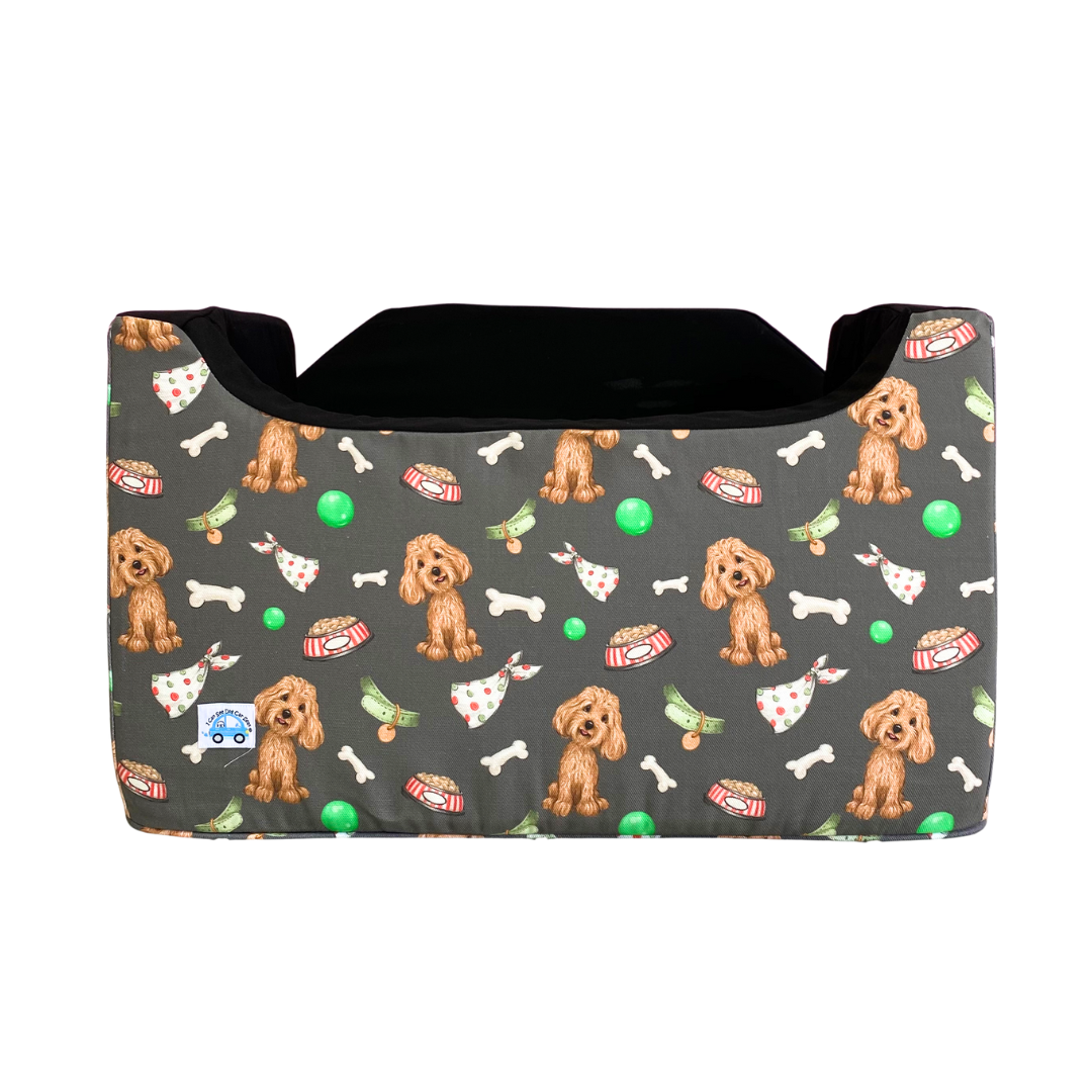 Medium - Dark Grey Cavoodle Premium - Ships Out 4/4