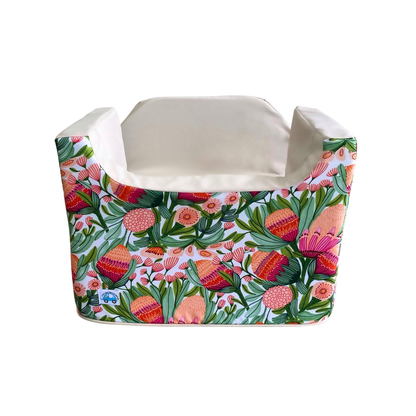 Pink Banksia Custom Dog Booster Car Seat