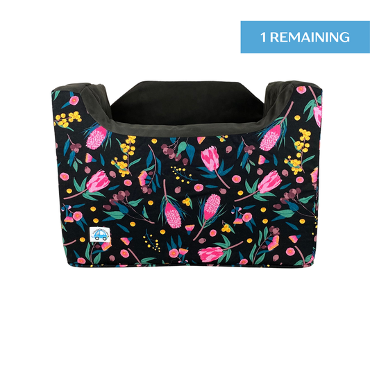 Single Dog Booster Car Seat - Black Banksia