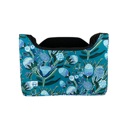 Single Dog Booster Car Seat - Blue Banksia - Ships Out Week of 19/5