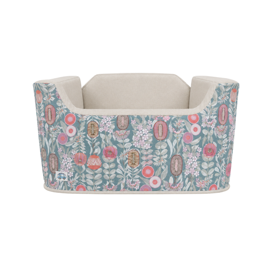 Medium Dog Booster Car Seat - Dusk Floral Natives - Ships Out Week of 31st August