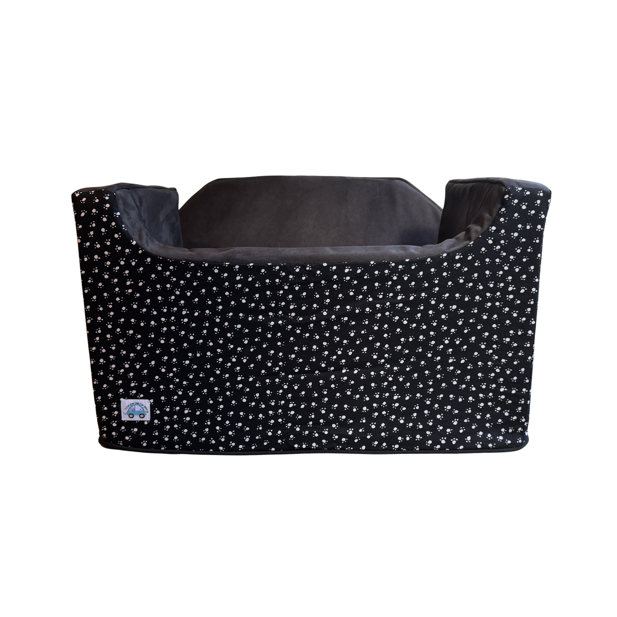 Medium Dog Booster Car Seat - Monochrome Paws