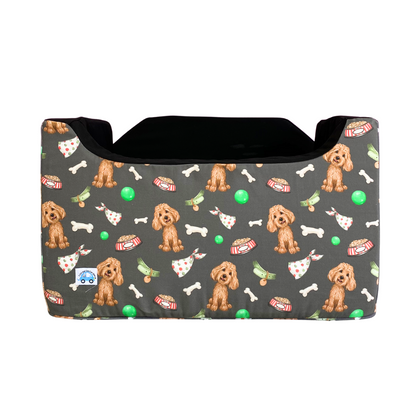 Medium - Dark Grey Cavoodle Premium - Ships Out 4/4