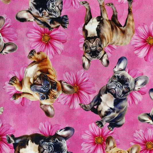 RESTOCKED - French Bulldog Pink Custom Dog Booster Car Seat