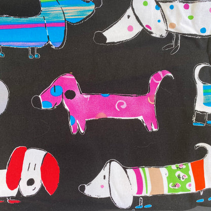 RESTOCKED - Colourful Dachshund Custom Dog Booster Car Seat
