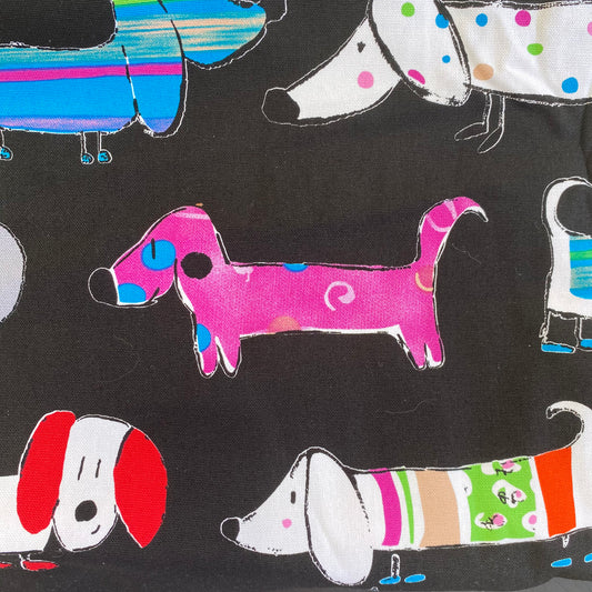 RESTOCKED - Colourful Dachshund Custom Dog Booster Car Seat