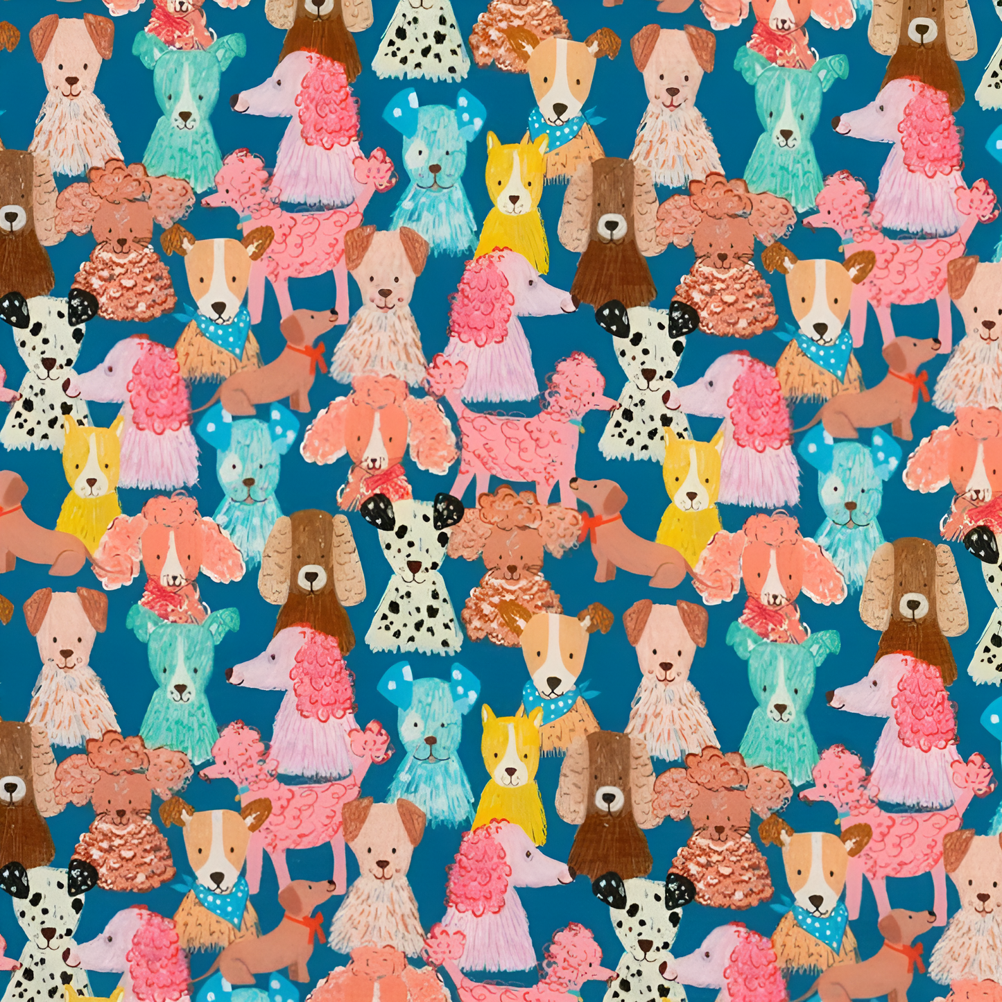 Medium Dog Booster Car Seat - Hound Dogs - Ships Out Week of 1st December