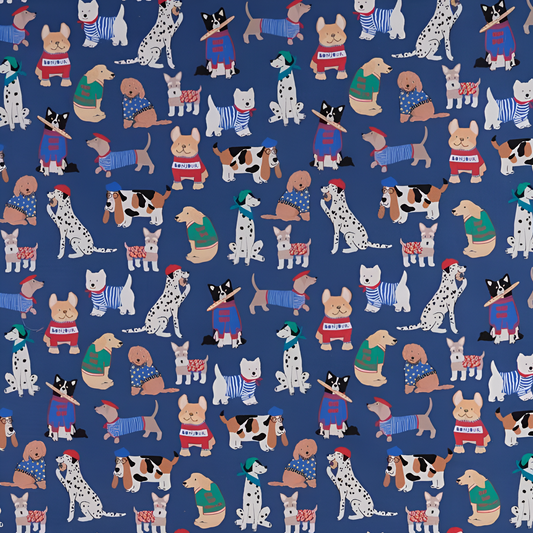 NEW- French Dogs Navy Custom Dog Booster Car Seat