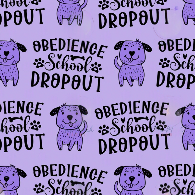 NEW - School Drop Out Purple Custom Dog Booster Car Seat