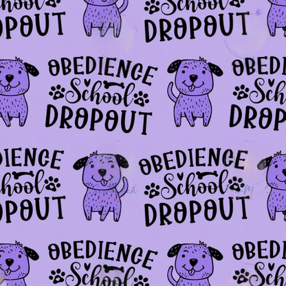 NEW - School Drop Out Purple Custom Dog Booster Car Seat