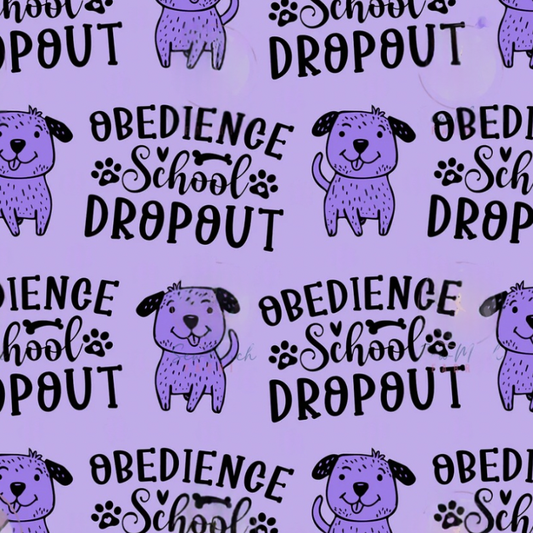 NEW - School Drop Out Purple Custom Dog Booster Car Seat