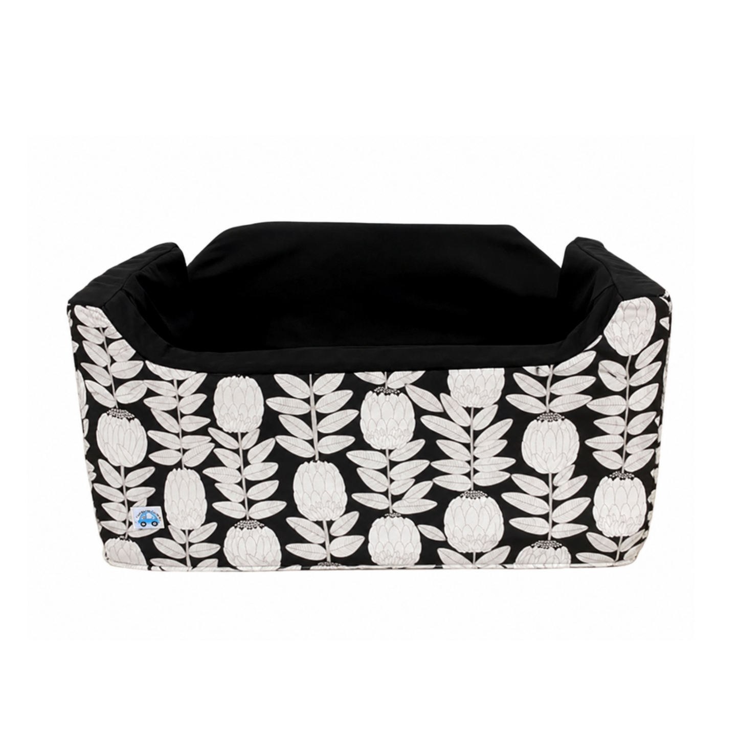 Double Dog Booster Car Seat- Monochrome Protea - Ships Out Week of 15th June