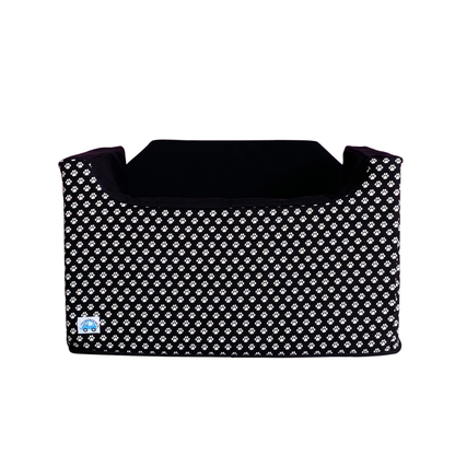 1 LEFT - Medium Dog Booster Car Seat - B&W Paws - Ships Out Week of 6th July