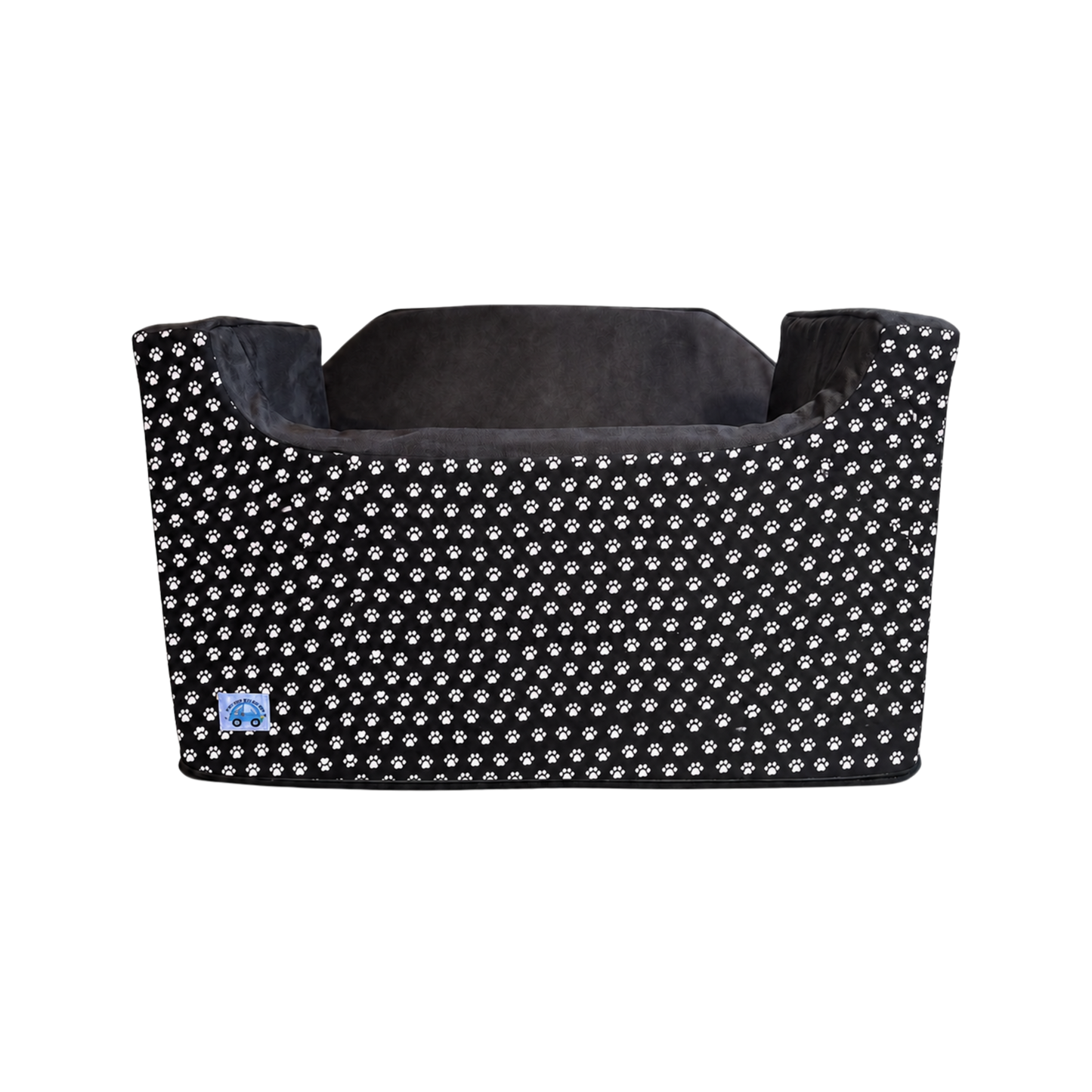1 LEFT - Medium Dog Booster Car Seat - B&W Paws - Ships Out Week of 31st August
