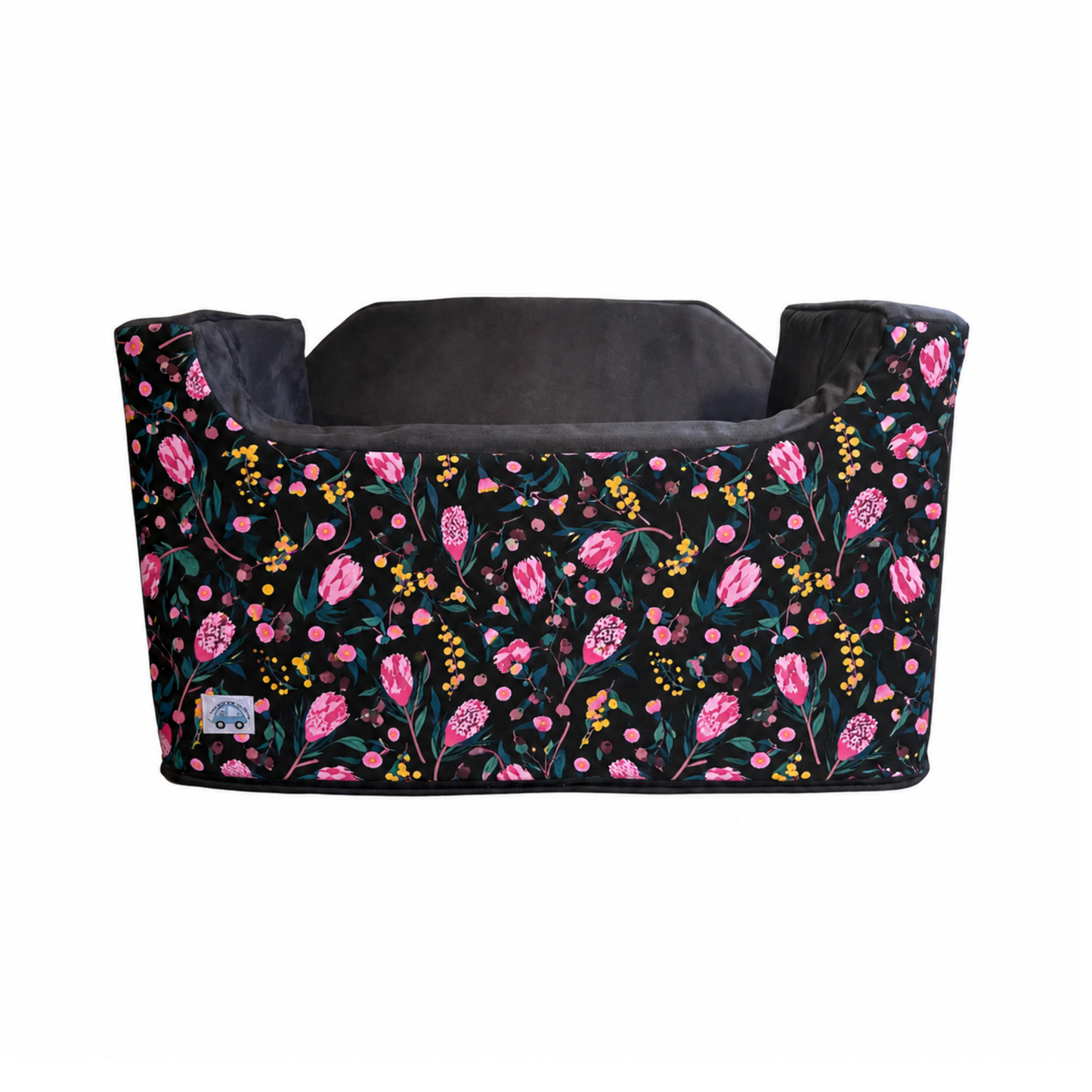 1 LEFT - Medium Dog Booster Car Seat - Black Banksia