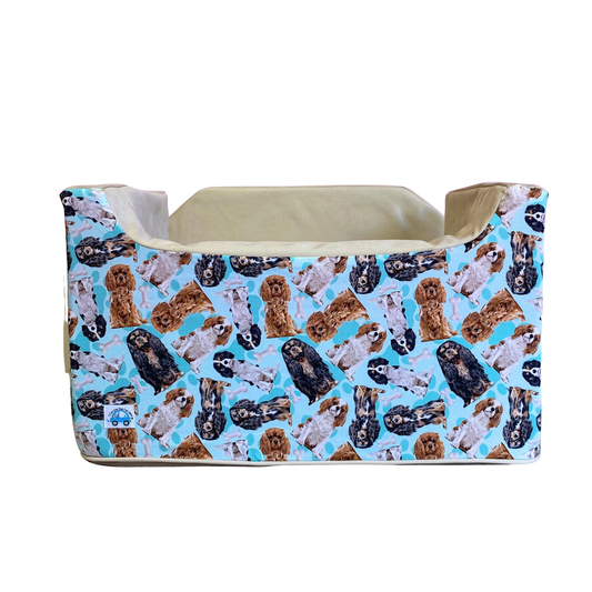 Medium Dog Booster Car Seat - Blue Cavalier