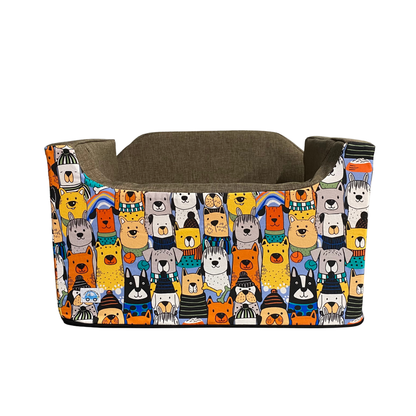 Medium Dog Booster Car Seat - Furry Faces