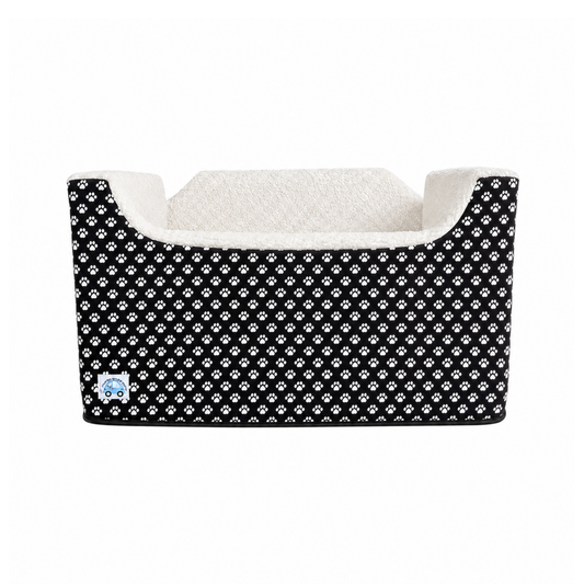 Medium Dog Booster Car Seat - B&W Paws - Ships Out Week of 14th September