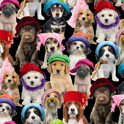 Double Dog Booster Car Seat - Dogs In Hats - Ships Out 4/4